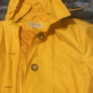 Michael Kors, light weight, yellow, hooded coat, size XL